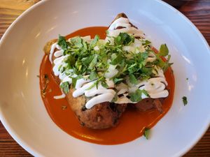 Chile relleno at Vegos in Albuquerque