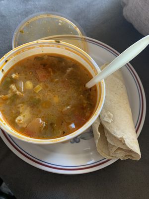 Tortilla soup at Vegos in Albuquerque
