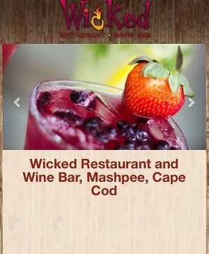 Easy menu to read and friendly staff willing to navigate if you have any questions. at Wicked in Mashpee