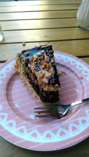 one of several cakes to choose from that day.  at Signor Verde in Cologne