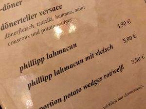 menu fun at Signor Verde in Cologne