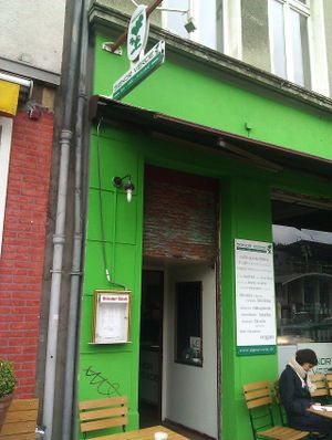 Outside at Signor Verde in Cologne