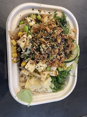 Tofu ‘poke’ bowl  at Poke Bar in Honolulu