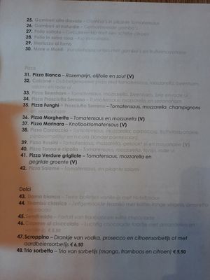 Vegan options 2 at Dilano in Julianadorp