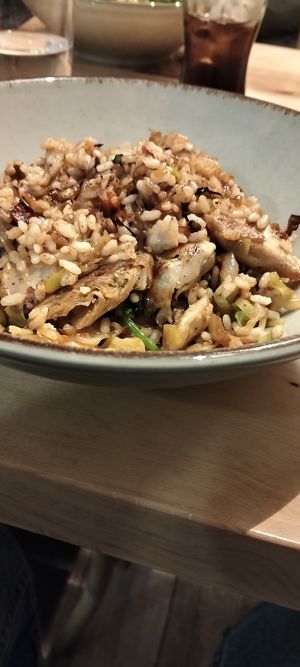 Arroz con setas y heura at Portovello in Ourense