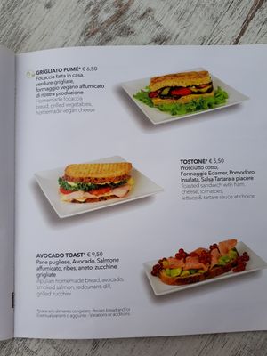 Menu at TINKA BAR & BISTROT in Nago-torbole