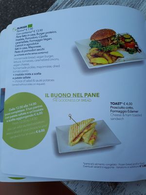 Menu at TINKA BAR & BISTROT in Nago-torbole