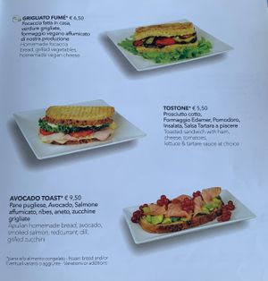 Lunch menu 12:00-14:30 at TINKA BAR & BISTROT in Nago-torbole