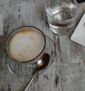 Oatmilk Coffe at TINKA BAR & BISTROT in Nago-torbole