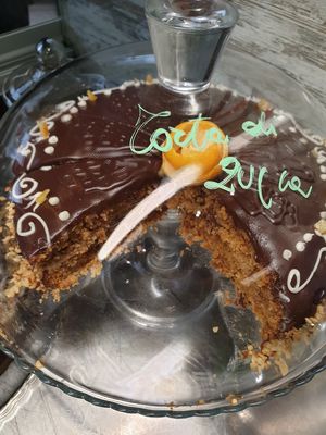 Vegan orange chocolate cake at TINKA BAR & BISTROT in Nago-torbole