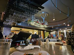 Great Bar scene at Piecasso in Stowe