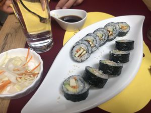 rice rolls with tofu at Dobro Jutro Vietnam - Good morning Vietnam in Ljubljana