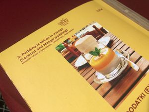 vegan dessert  at Dobro Jutro Vietnam - Good morning Vietnam in Ljubljana