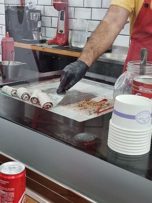 Making of at Ice Rolls in Rhodes