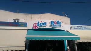 Front at Ice Rolls in Rhodes