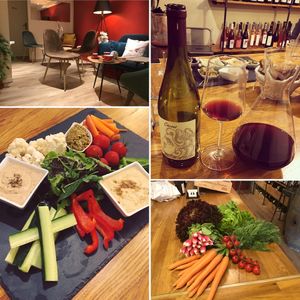 Vegan apéro finally available ! A vegan board and a glass of vegan biodynamic wine! All our wines are grown and made at least organically or even biodynamically!  at La Cave des Ours  in Aix-en-provence