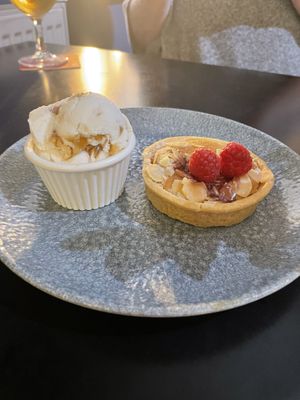 Bakewell tart  at The Ship Inn in Pwllheli