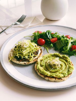 Avocado super toast, Spring goddess super toast at MYLK LAB by Genki in Dubai