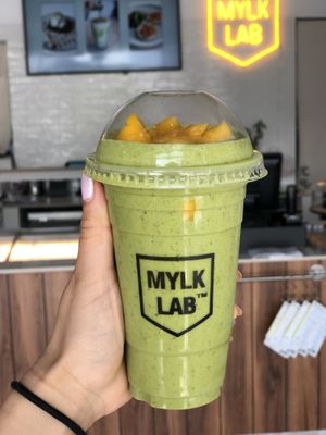Vegan gluten free organic Kickstarter smoothie at MYLK LAB by Genki in Dubai