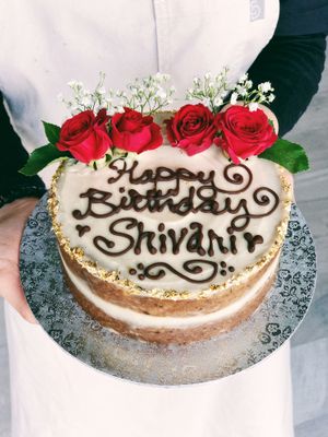 Vegan gluten free refined sugar free custom birthday cakes at MYLK LAB by Genki in Dubai