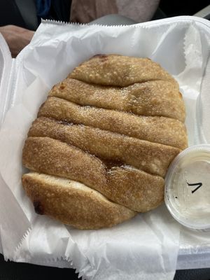 Vegan cinnamon bread sticks   at Brick Oven Pizzeria in Omaha
