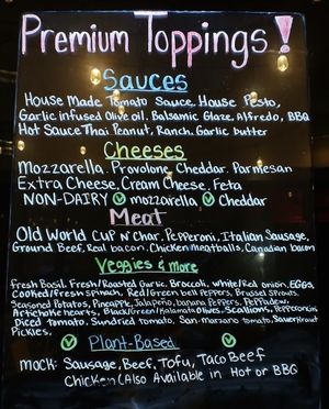 All the mock meats you can imagine   at Brick Oven Pizzeria in Omaha