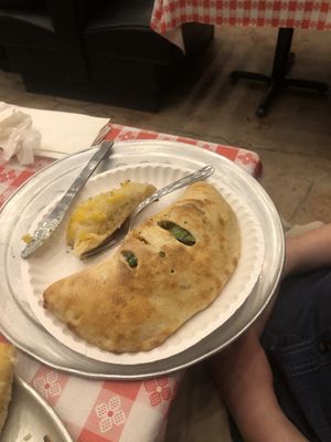 Calzone veggie 3 ingredients  at Brick Oven Pizzeria in Omaha