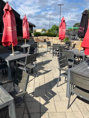 Seasonal outdoor patio at NorthStar Tavern in Bloomington
