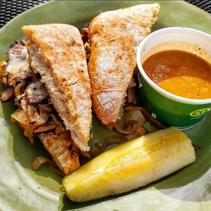 French Dip special with local roast beef from James Ranch at Durango Natural Foods in Durango