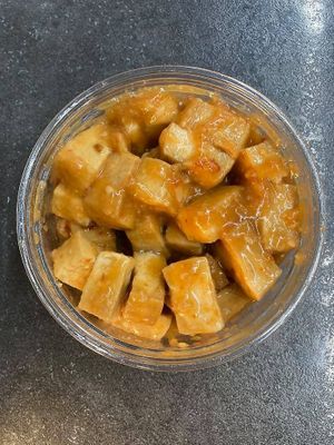 Sweet Chili Tofu Salad (Vegan/Gluten-Free) at Durango Natural Foods in Durango