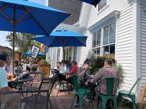 Patio at Mon Vert Cafe in Woodstock