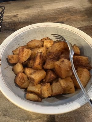 Home fries   at Mon Vert Cafe in Woodstock