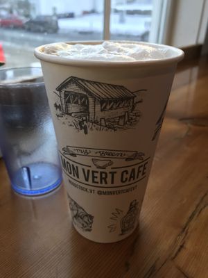 Soy Latte at Mon Vert Cafe in Woodstock