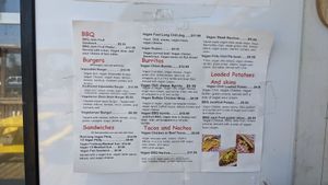 Full vegan menu. at Fat Boy's Roadside Eats in Ooltewah