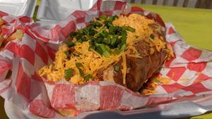 Vegan baked potato at Fat Boy's Roadside Eats in Ooltewah