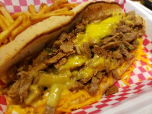 Vegan Cheese Steak at Fat Boy's Roadside Eats in Ooltewah