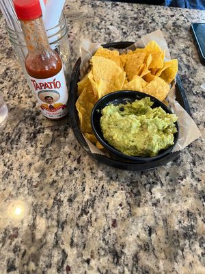 Guac and chips  at Treehouse Taqueria in Ogunquit