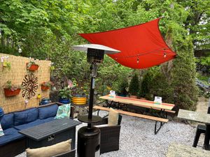 Outdoor dining area  at Treehouse Taqueria in Ogunquit