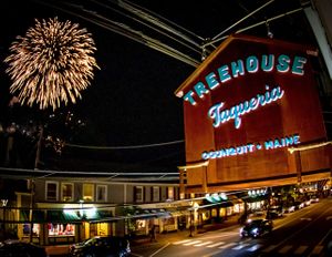 View on the 4th of July! at Treehouse Taqueria in Ogunquit