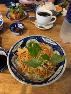 VegN noodles  at Madam Thu in Hue