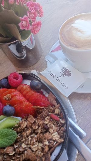 Breakfast... at Caffé Venezia in Dziwnwonek