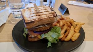 Vegan club sanga at The Club Hotel in Bundaberg