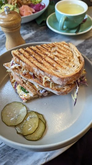 Jackfruit sandwich at Dede's in Lisbon