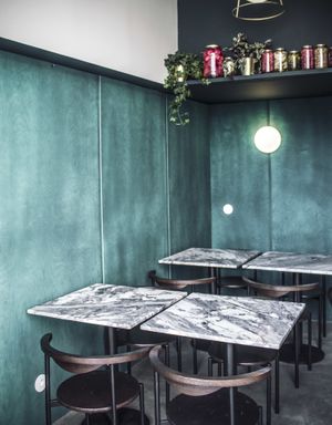 Homemade pickles at Dede's in Lisbon