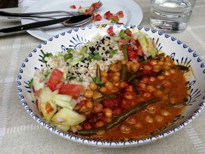 "Mimosona" dish at Dorothy's Veggie Bistro in La Cueva