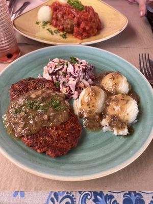 Filete salsa gravy  at Dorothy's Veggie Bistro in La Cueva
