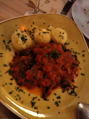 Albóndigas rústicas at Dorothy's Veggie Bistro in La Cueva