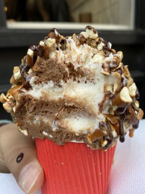 Swirl inside and goodies when you get to the bottom  at Whipped Urban Dessert Lab in New York City