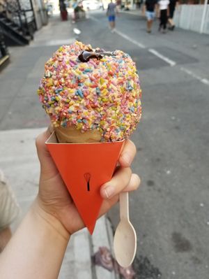 Messy -- need a cup and spoon at Whipped Urban Dessert Lab in New York City