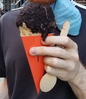 Cookies and cream I believe at Whipped Urban Dessert Lab in New York City